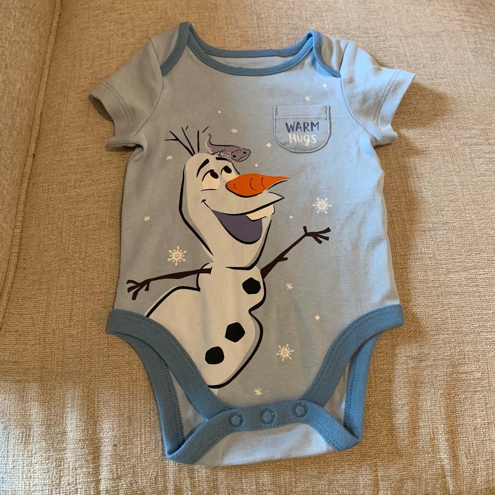 Disney Olaf Light Blue Bodysuit